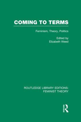 Elizabeth Weed, Elizabeth Weed - Coming to Terms (RLE Feminist Theory), Häftad