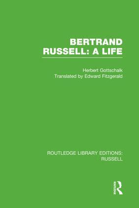 Herbert Gottschalk - Bertrand Russell: A Life, Häftad