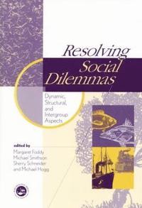 bokomslag Resolving Social Dilemmas