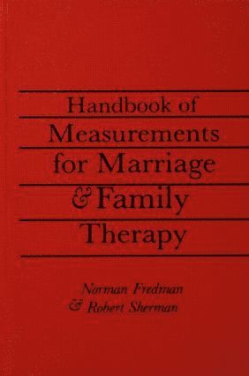 bokomslag Handbook Of Measurements For Marriage And Family Therapy