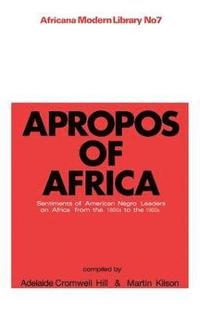 bokomslag Apropos of Africa