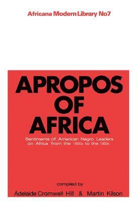 bokomslag Apropos of Africa
