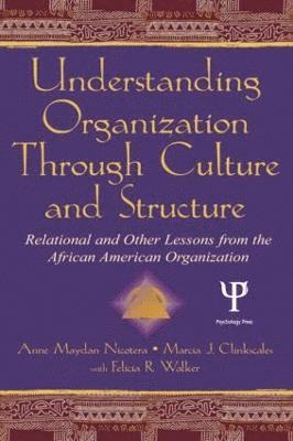 Anne Maydan Nicotera, Marcia J. Clinkscales, Felicia R. Walker - Understanding Organization Through Culture and Structure, Häftad