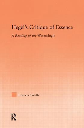 bokomslag Hegel's Critique of Essence