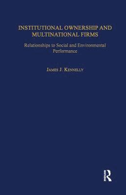 bokomslag Institutional Ownership and Multinational Firms