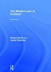 bokomslag The Modern Law of Contract