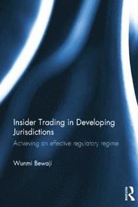 bokomslag Insider Trading in Developing Jurisdictions