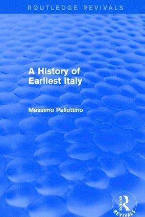 bokomslag History of Earliest Italy (Routledge Revivals)