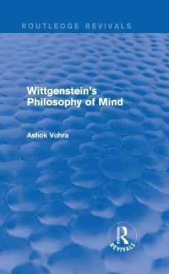 bokomslag Wittgenstein's Philosophy of Mind (Routledge Revivals)