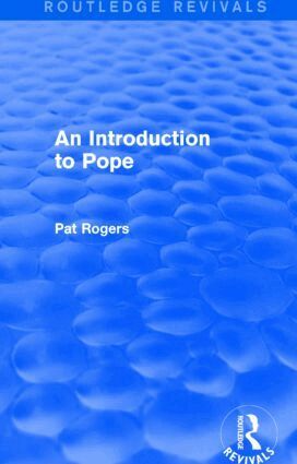 Pat Rogers - Introduction to Pope (Routledge Revivals), Inbunden