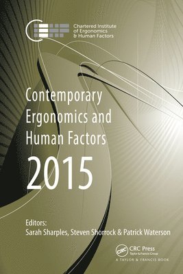 bokomslag Contemporary Ergonomics and Human Factors 2015