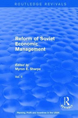 Reform of Soviet Economic Management 1