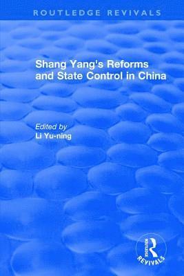 bokomslag Revival: Shang yang's reforms and state control in China. (1977)