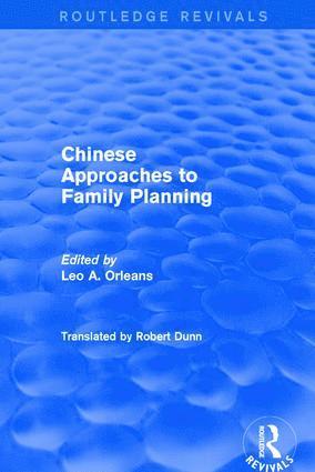 bokomslag Revival: Chinese Approaches to Family Planning (1980)