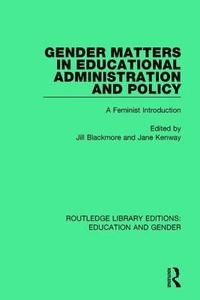 bokomslag Gender Matters in Educational Administration and Policy