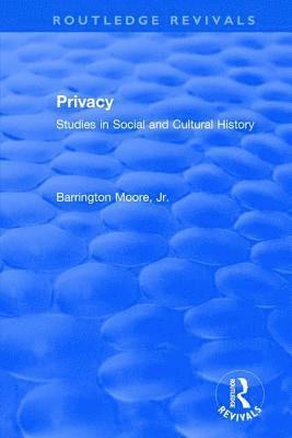 bokomslag Privacy: Studies in Social and Cultural History