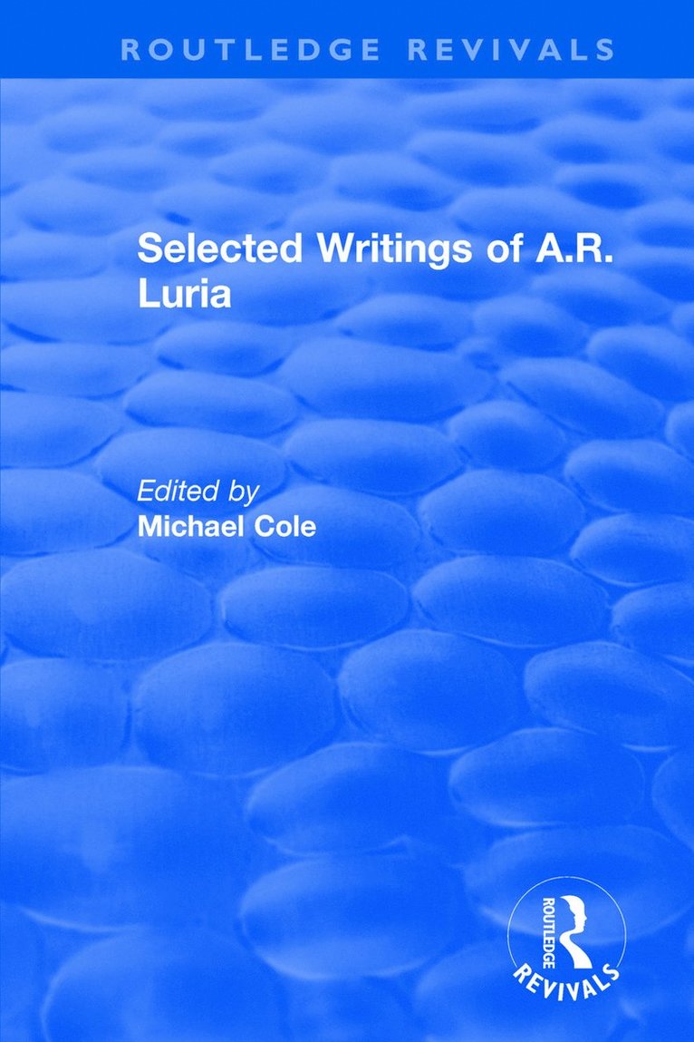 Selected Writings of A.R. Luria 1