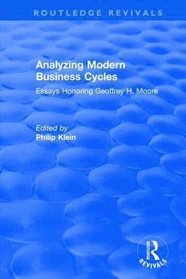 Analyzing Modern Business Cycles 1