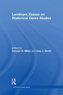 bokomslag Landmark Essays on Rhetorical Genre Studies