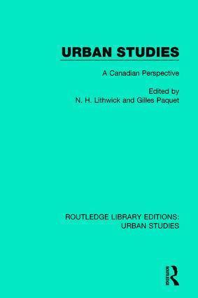 N. H. Lithwick, Gilles Paquet - Urban Studies, Häftad