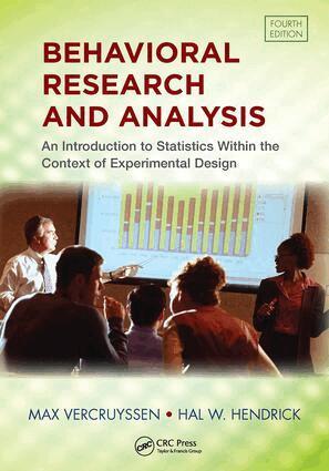 Max Vercruyssen, Hal W. Hendrick - Behavioral Research and Analysis, Häftad