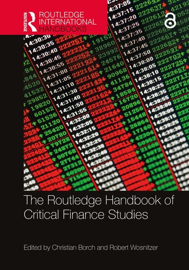 Christian Borch, Robert Wosnitzer - Routledge Handbook of Critical Finance Studies, Inbunden