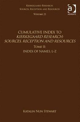 Volume 21, Tome II: Cumulative Index 1