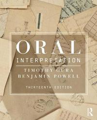 bokomslag Oral Interpretation