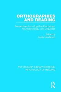 bokomslag Orthographies and Reading