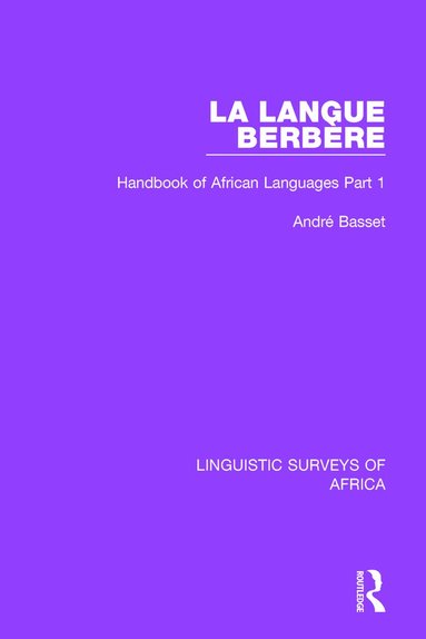 bokomslag La Langue Berbère