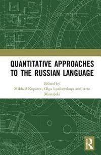 bokomslag Quantitative Approaches to the Russian Language