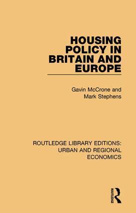 Gavin McCrone, Mark Stephens - Housing Policy in Britain and Europe, Häftad