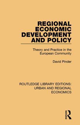 David Pinder - Regional Economic Development and Policy, Häftad