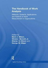 bokomslag The Handbook of Work Analysis