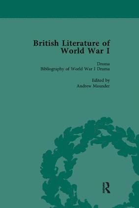 Andrew Maunder, Angela K Smith, Jane Potter, Trudi Tate, Angela K. Smith - British Literature of World War I, Volume 5, Häftad