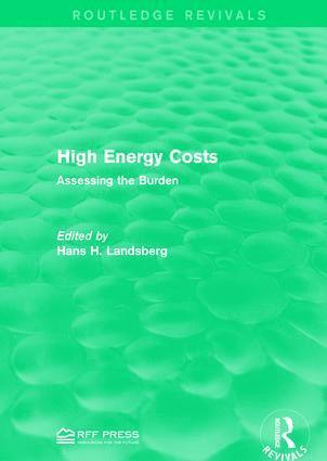 Hans H. Landsberg - High Energy Costs, Häftad