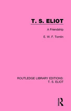 Frederick Tomlin - T. S. Eliot, Häftad