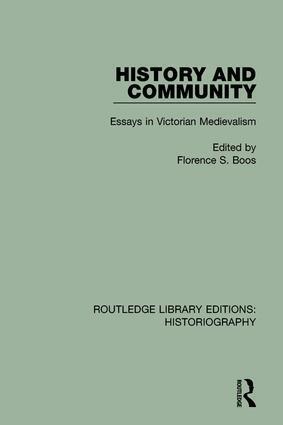 Florence S. Boos - History and Community, Häftad