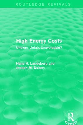 Hans H. Landsberg, Joseph M. Dukert - High Energy Costs, Inbunden