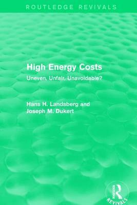 bokomslag High Energy Costs