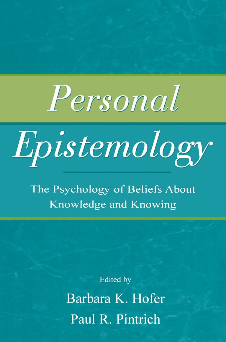 Personal Epistemology 1