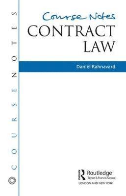 BRICKFIELD: Course Notes: Contract Law 1