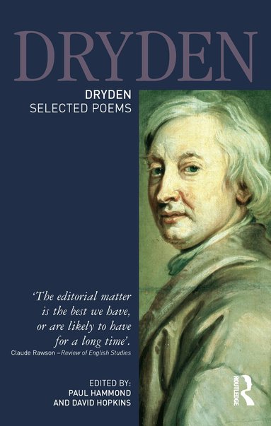 Paul Hammond, David Hopkins - Dryden:Selected Poems, Inbunden
