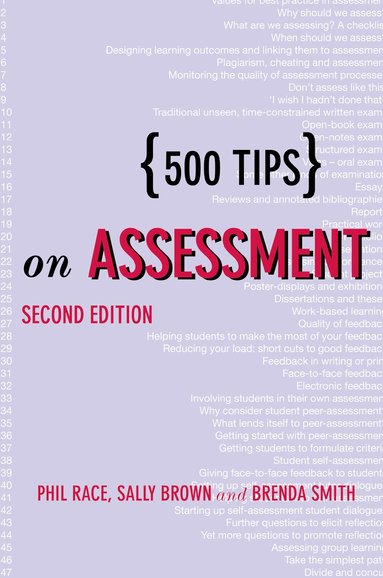 Sally Brown, Phil Race, Brenda Smith - 500 Tips on Assessment, Inbunden