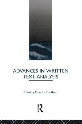 bokomslag Advances in Written Text Analysis