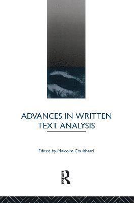 Advances in Written Text Analysis 1