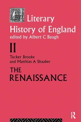 T. Brooke, M.A. Shaaber, M. a. Shaaber, M. A. Shaaber - Literary History of England, Inbunden