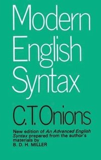 bokomslag Modern English Syntax