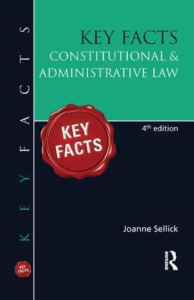 Joanne Sellick - Key Facts: Constitutional & Administrative Law, Inbunden