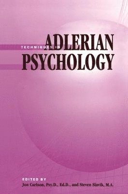 bokomslag Techniques In Adlerian Psychology